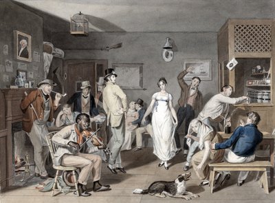 Landelijk dansen, ca. 1820 door Johann Ludwig Krimmel